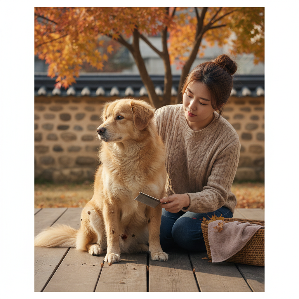 가을 산책길 털에 엉킨 풀씨, 아프지 않게 떼는 법 게시글 사진