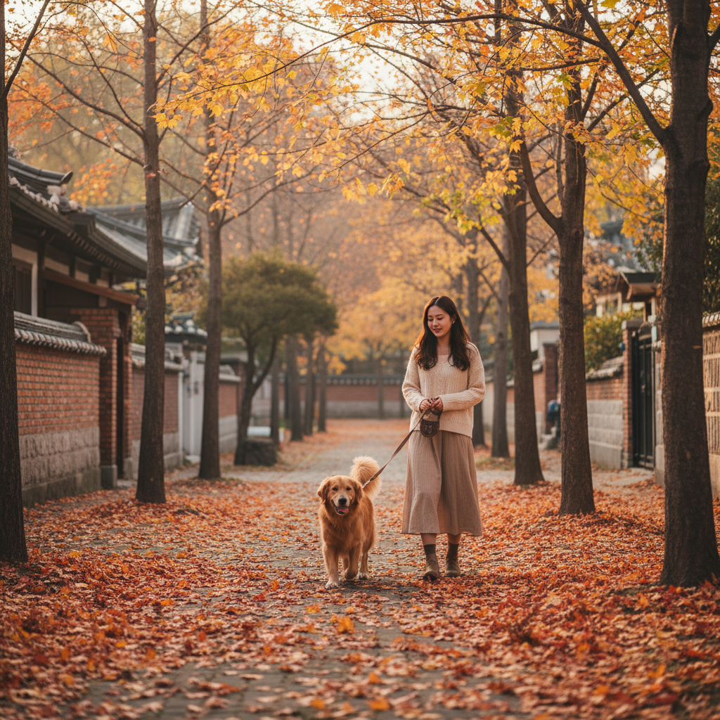 가을, 우리 강아지 잃어버리지 않도록 게시글 사진